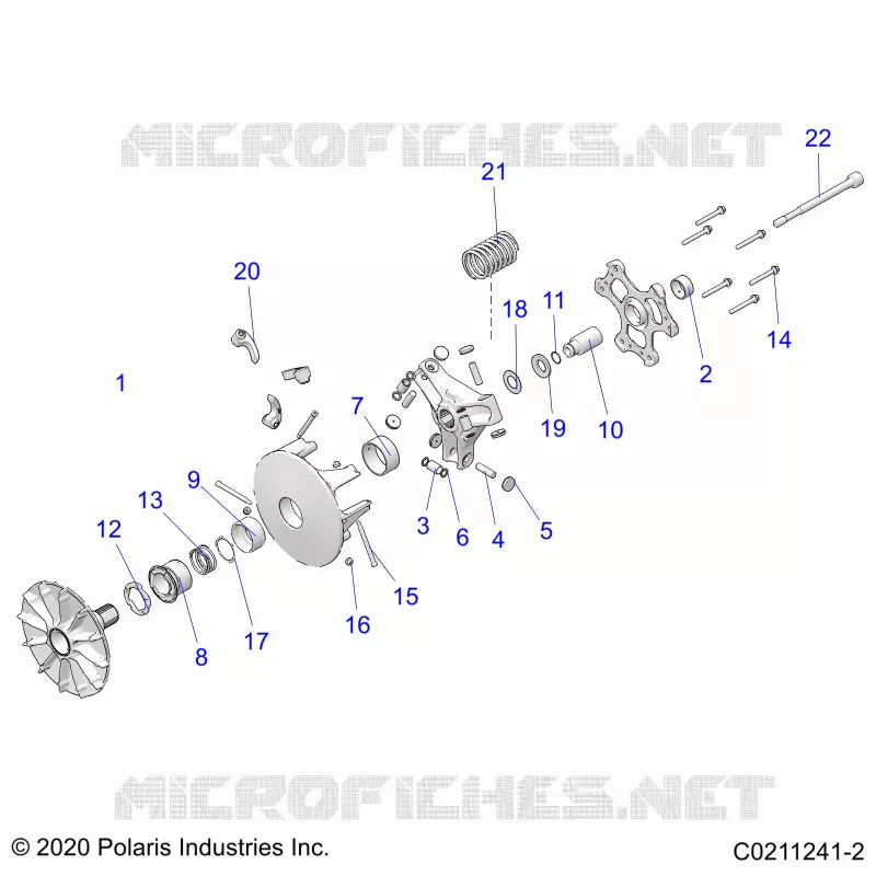 DRIVE TRAIN, PRIMARY CLUTCH
