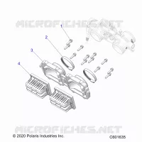 ENGINE, REED VALVE AND THROTTLE BODY ADAPTOR -S24TDP8RS (C601635)