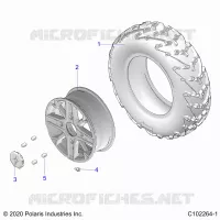 WHEELS, FRONT TIRE
