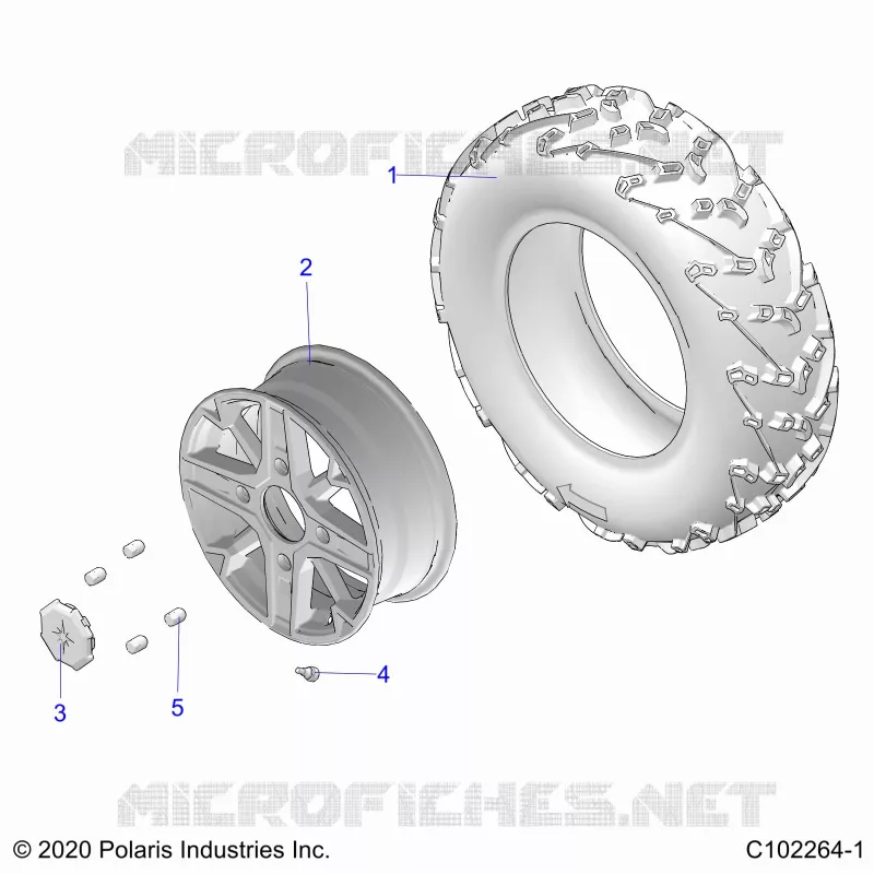WHEELS, FRONT TIRE