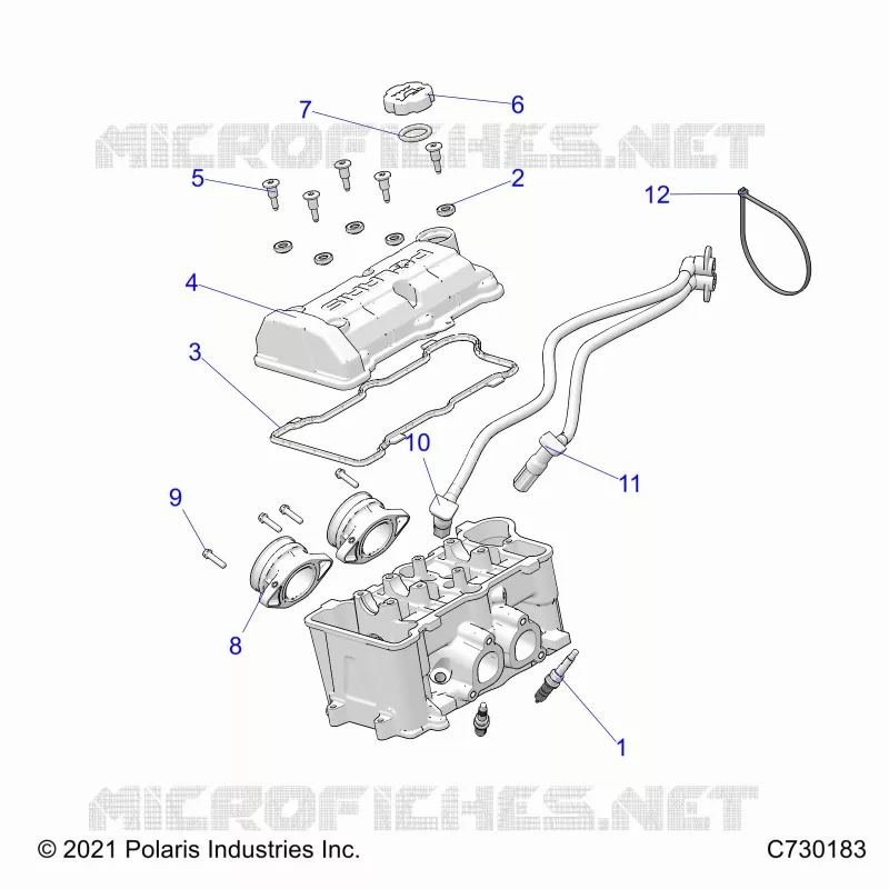 ENGINE, THROTTLE BODY AND VALVE COVER