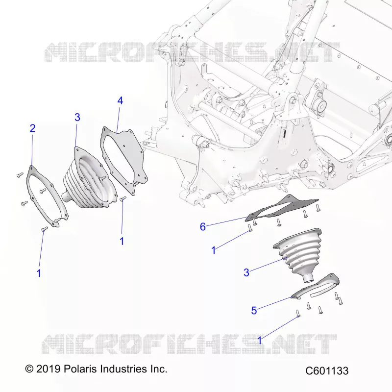 CHASSIS, TIE ROD BOOT ASM.