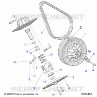 DRIVE TRAIN, SECONDARY CLUTCH