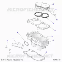 CYLINDER AND PISTON