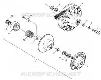 DRIVEN CLUTCH XPLORER 300 W98CC28C (4945264526C004)