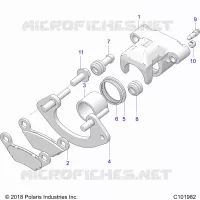 REAR BRAKE CALIPER