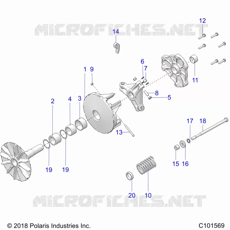 DRIVE TRAIN, PRIMARY CLUTCH