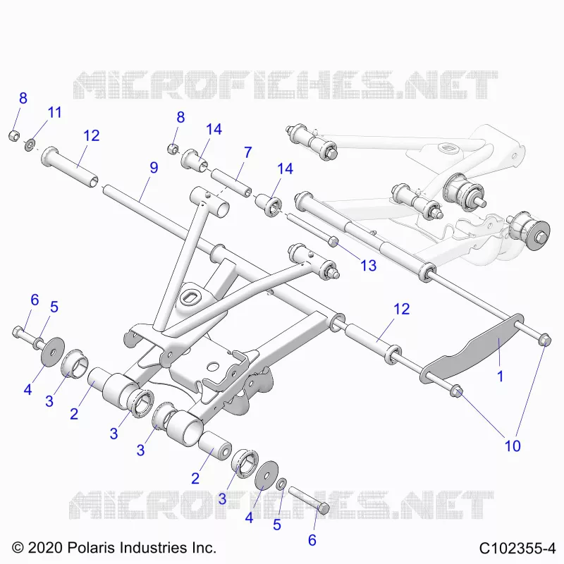 REAR SUSPENSION CONTROL ARM MOUNTING