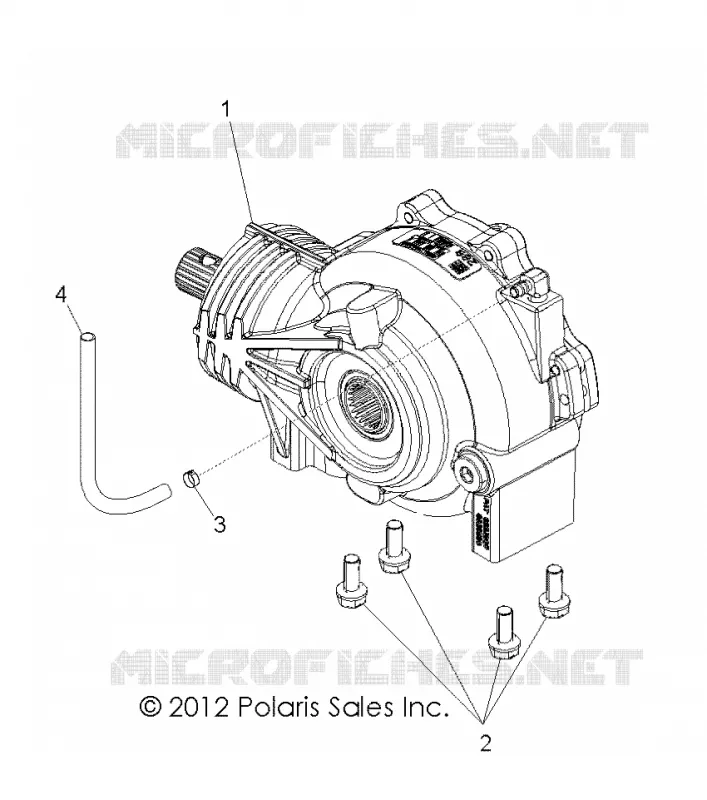 DRIVE TRAIN, FRONT GEARCASE MOUNTING