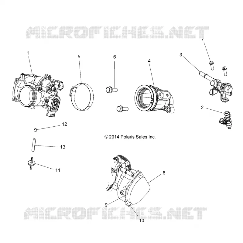 THROTTLE BODY AND FUEL RAIL
