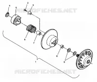 DRIVEN CLUTCH ASSEMBLY LITE 0943433,STARLITE 0943427 AND  LITE DELUXE 09434 (4924992499024A)