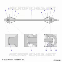 DRIVE TRAIN, HALF SHAFT, FRONT