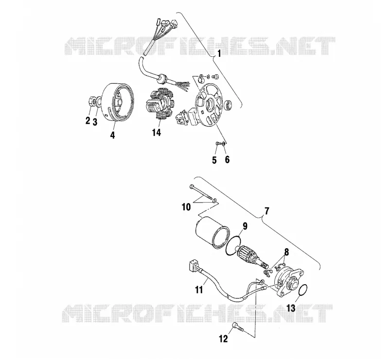 GENERATOR/STARTING MOTOR