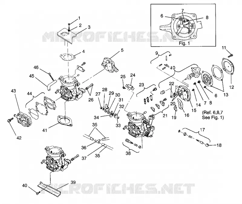 CARBURETOR SL 900 B964291 AND INTL. SL 900 I964291 (4935583558C004)