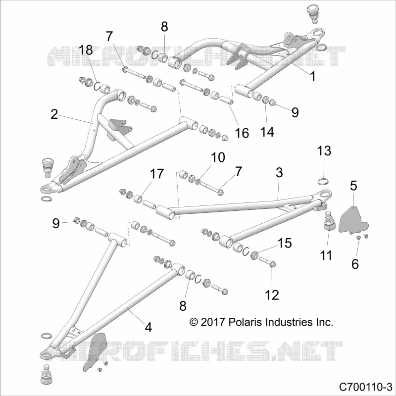 FRONT SUSPENSION CONTROL ARMS