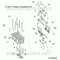 ENGINE, CYLINDER HEAD AND VALVES