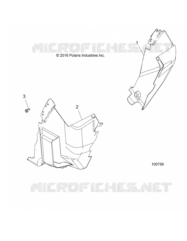 BODY, FRONT MUD GUARDS
