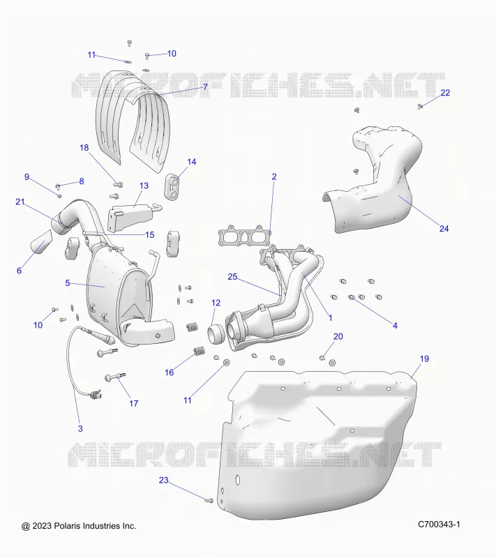ENGINE, EXHAUST SYSTEM