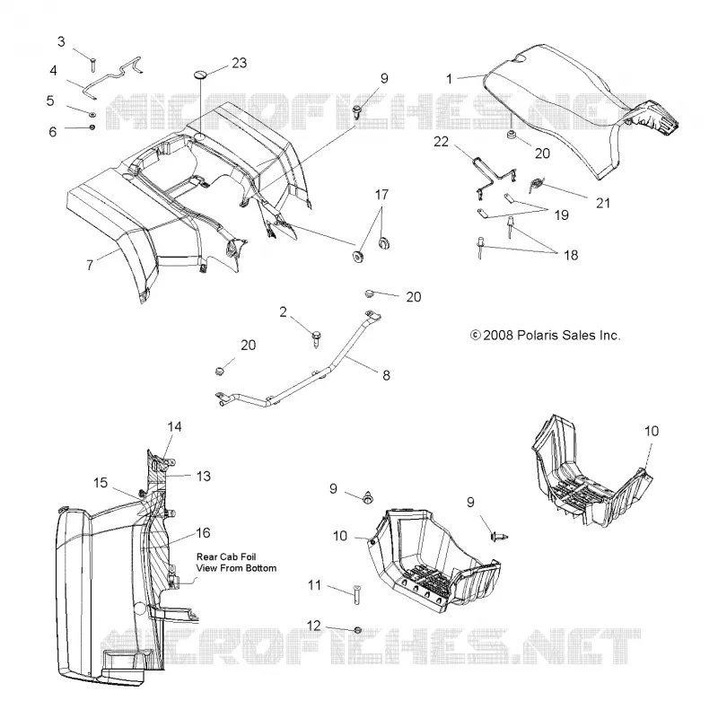 REAR CAB   SEAT