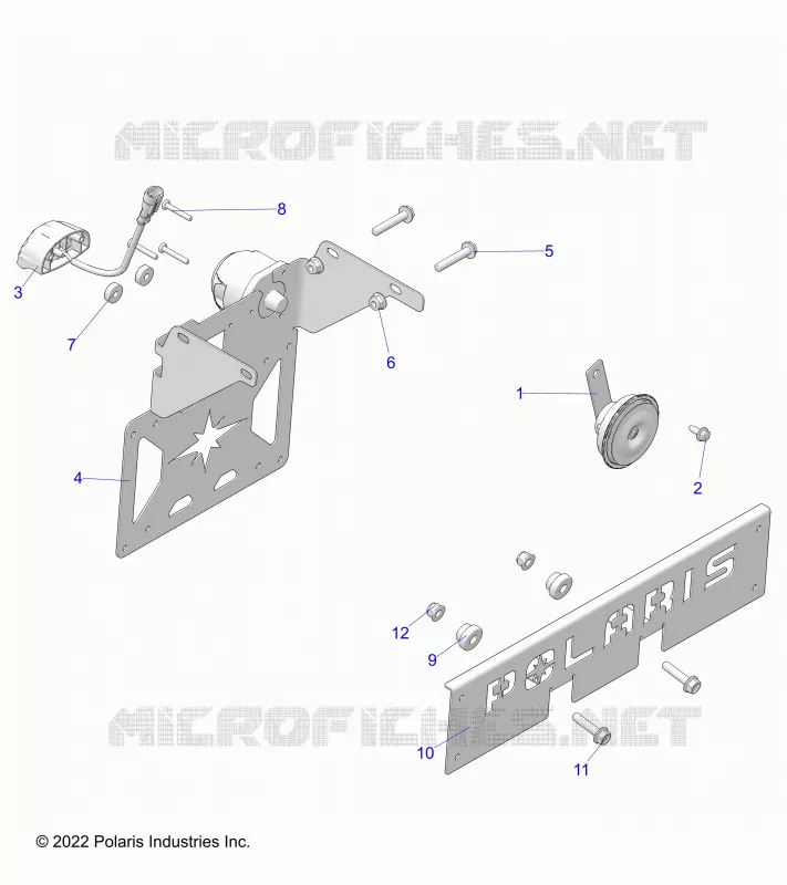ELECTRICAL, HORN, AND LICENSE PLATE LIGHT
