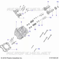 CYLINDER HEAD, CAMS AND VALVES