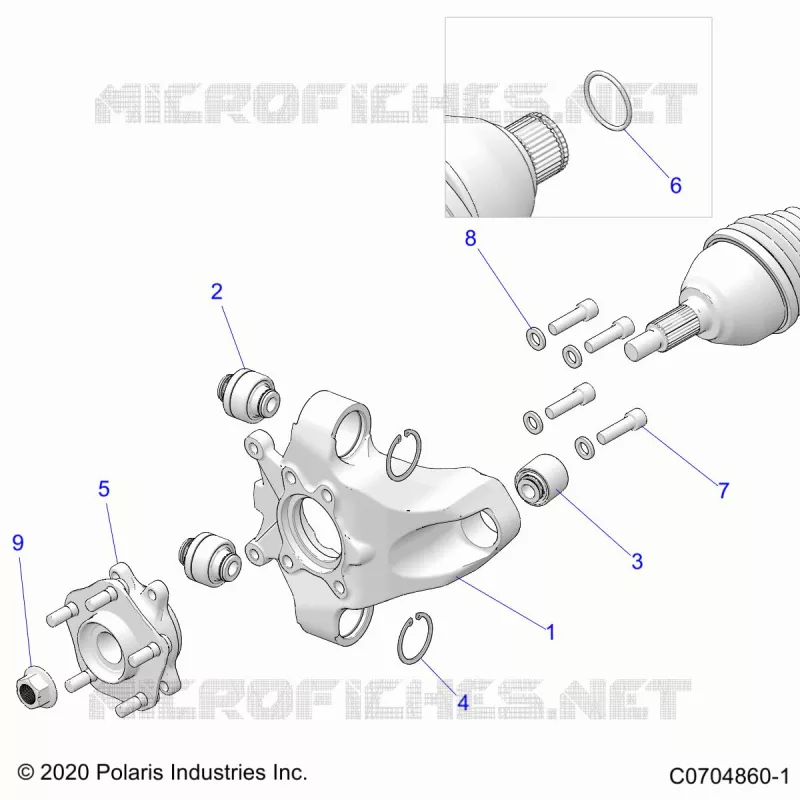 SUSPENSION, REAR CARRIER AND HUB