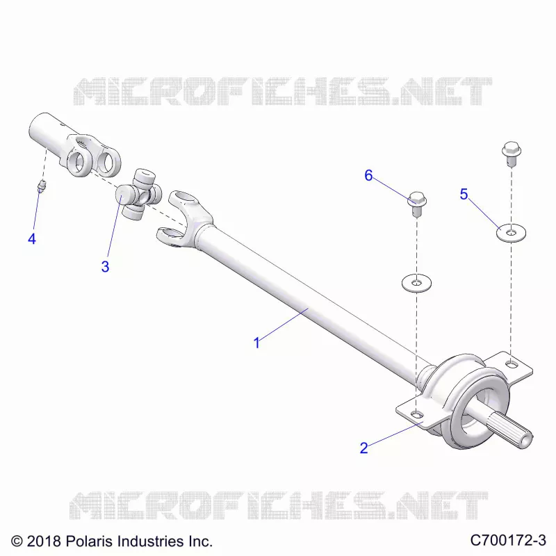 DRIVE TRAIN, MID PROP SHAFT
