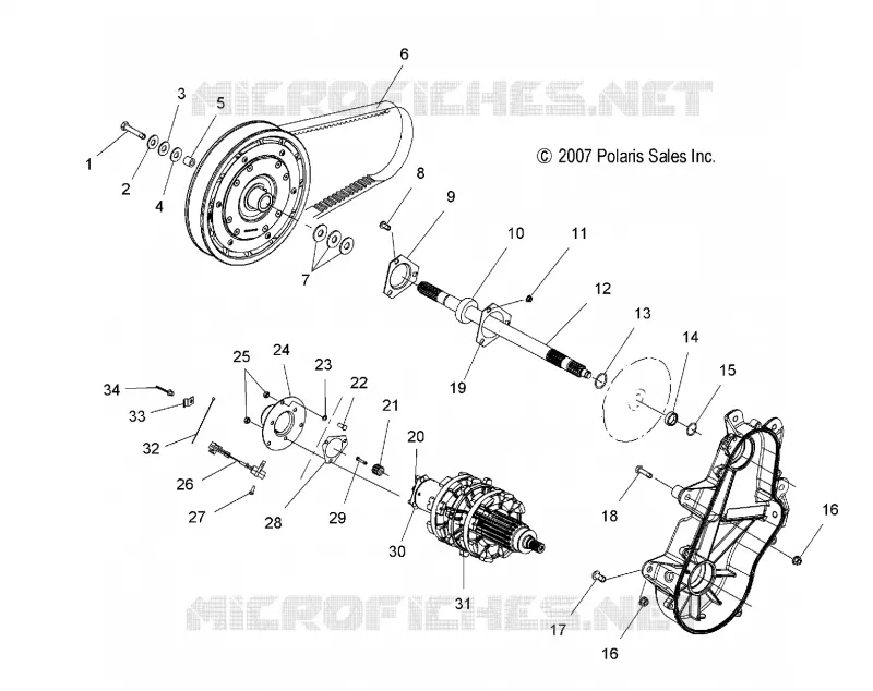 DRIVE TRAIN, DRIVE SHAFT AND JACKSHAFT