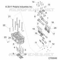 ENGINE, CYLINDER HEAD AND VALVES