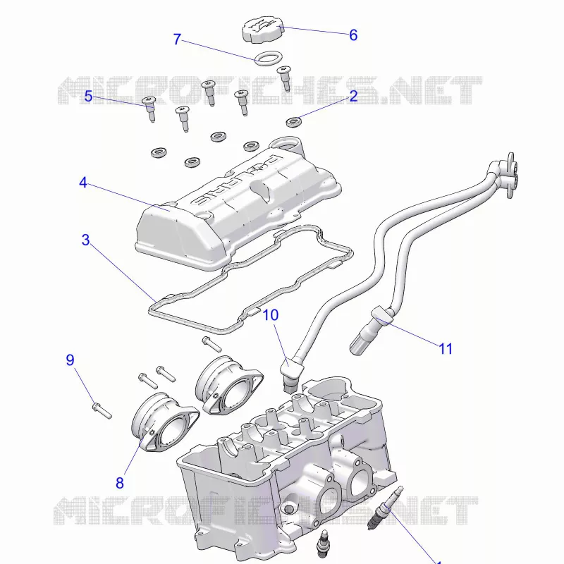 ENGINE, THROTTLE BODY AND VALVE COVER