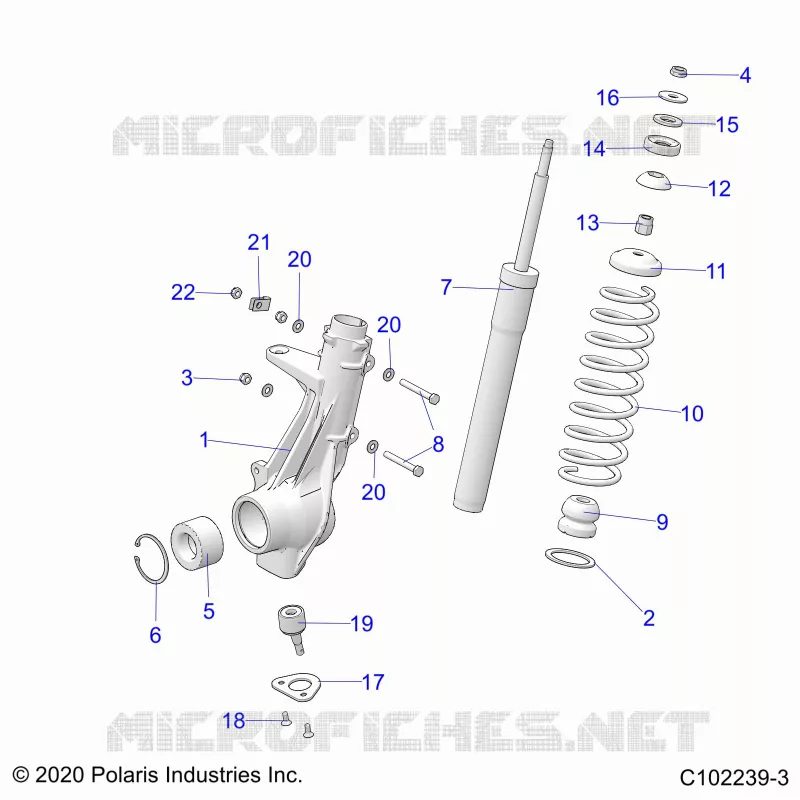 SUSPENSION, FRONT STRUT 