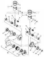 PISTON   CRANKSHAFT 500 EFI 0963774 AND EUROPEAN 500 EFI E963774 (4936183618C010)