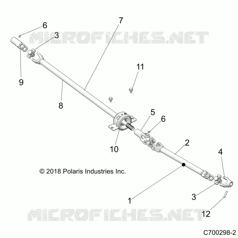 DRIVE TRAIN, FRONT PROP SHAFT