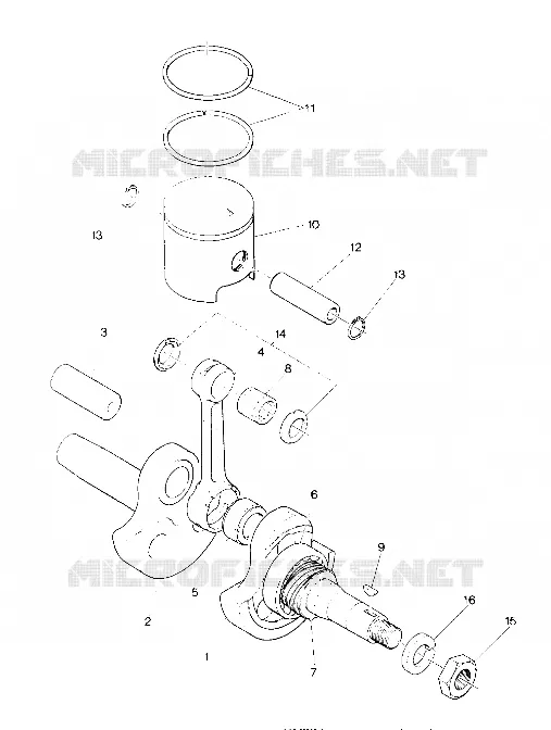 PISTON AND CRANKSHAFT STAR LITE (4918591859026A)