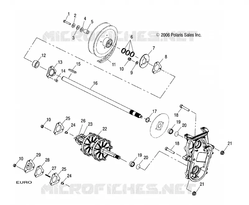 DRIVE TRAIN, DRIVE SHAFT AND JACKSHAFT