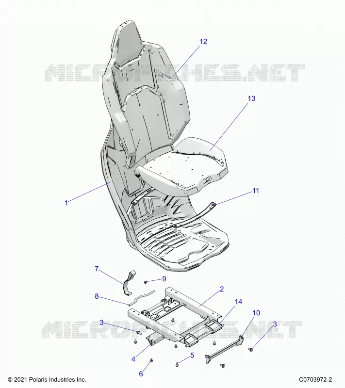 SEAT ASM. REAR
