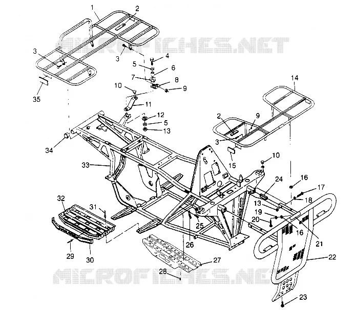 BUMPER / RACKS MOUNTING 2X4 400L W947540 (4926752675A007)