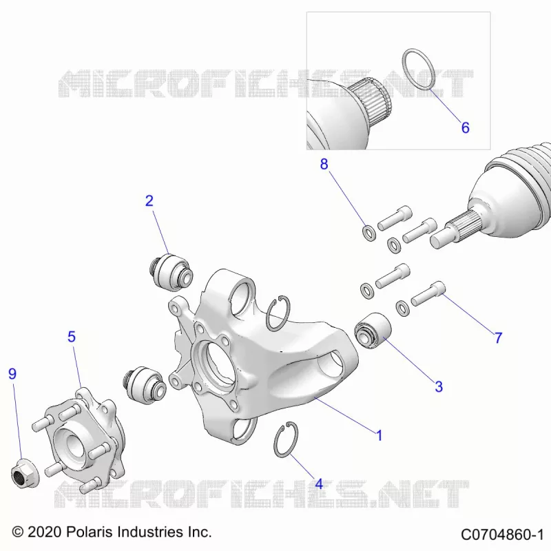 SUSPENSION, REAR CARRIER AND HUB