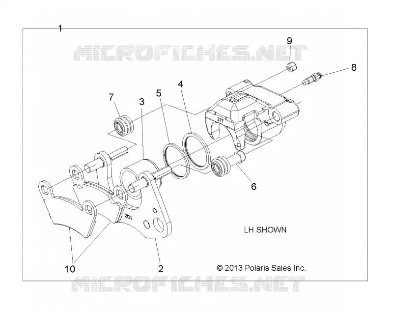 BARKE CALIPER, FRONT