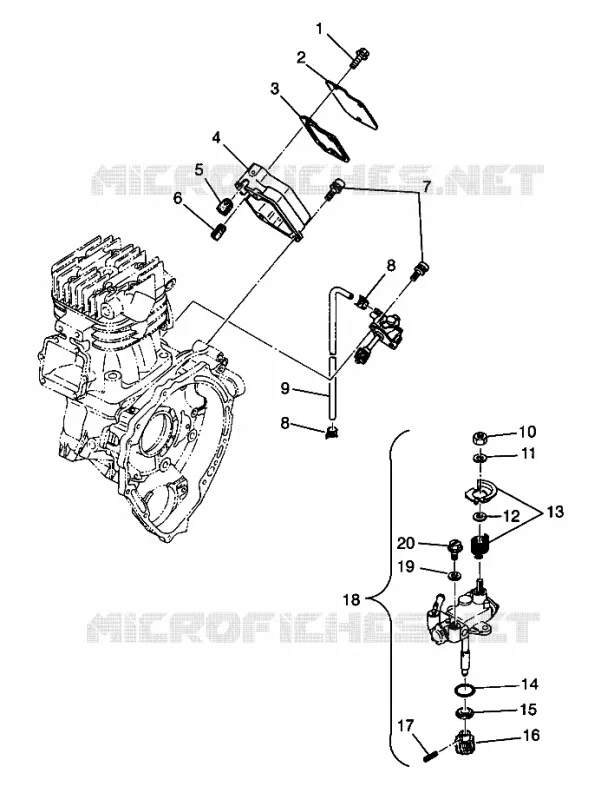 OIL PUMP SPORT 400L W98BA38C (4947234723C014)