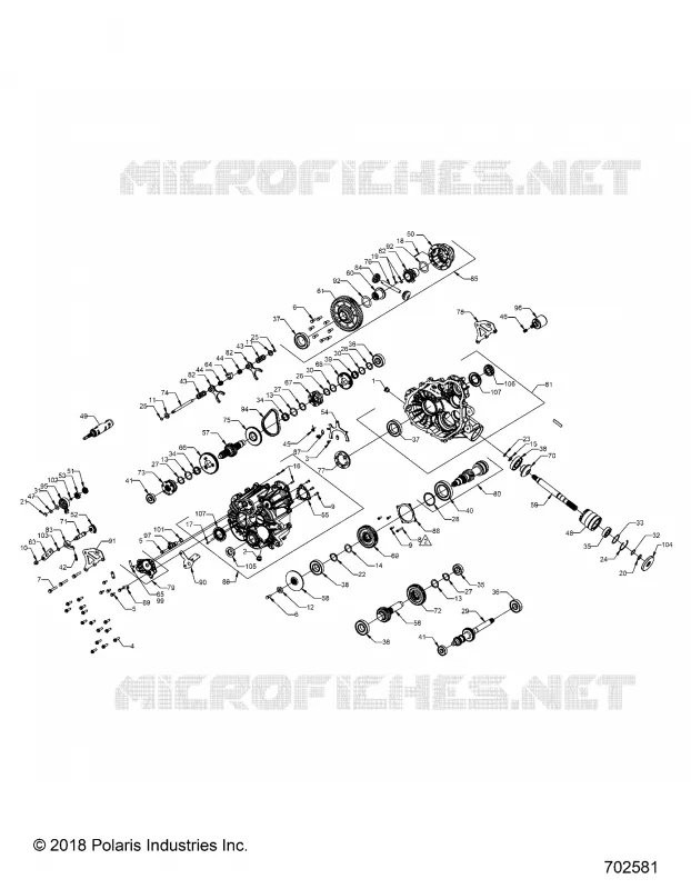 DRIVE TRAIN, MAIN GEARCASE (TO 4/1/2019)