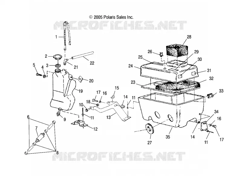OIL TANK AND AIR BOX