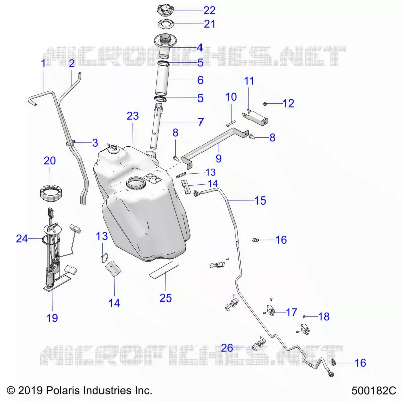 FUEL SYSTEM, FUEL TANK ASM.