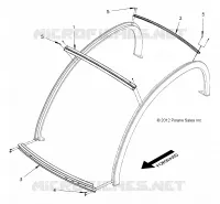 ROOF SUPPORTS, 2 PASSENGER