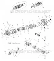 DRIVE TRAIN, FRONT GEARCASE INTERNALS (BUILT 3/06/10 AND AFTER)