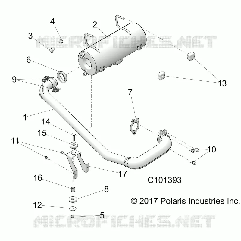 ENGINE, EXHAUST SYSTEM