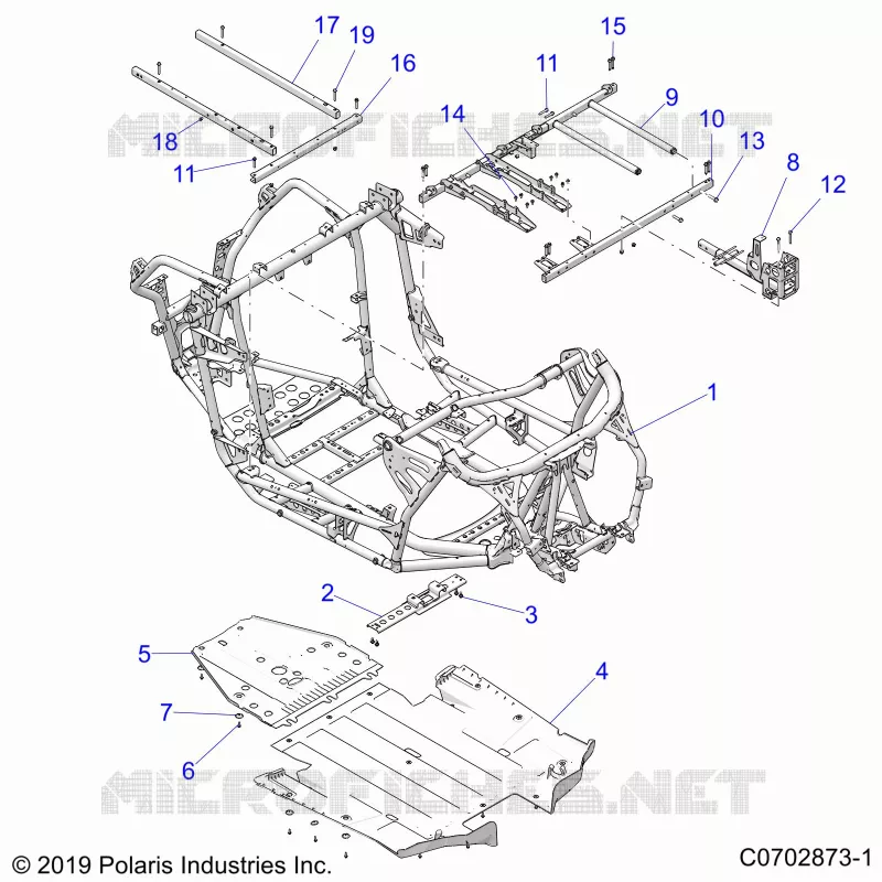 CHASSIS, MAIN FRAME AND SKID PLATES