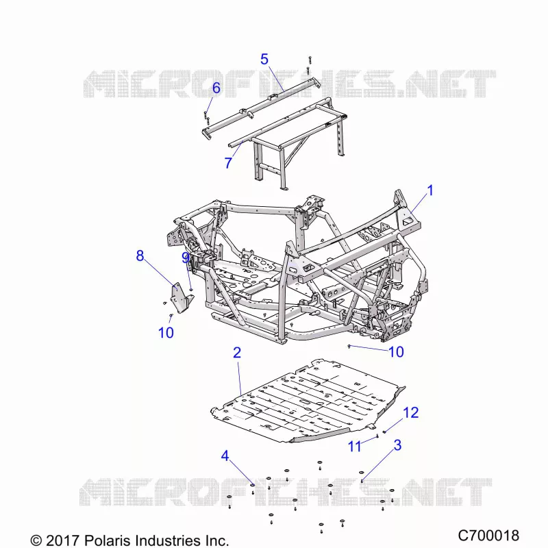 CHASSIS, MAIN FRAME AND SKID PLATES