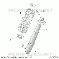 REAR SUSPENSION SHOCK MOUNTING