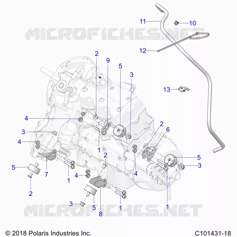 ENGINE, MOUNTING AND TRANSMISSION MOUNTING